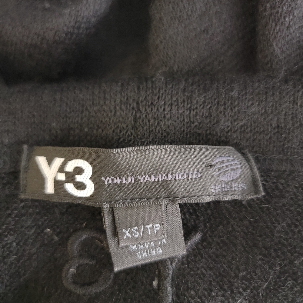 Y-3 Yohji Yamamoto Adidas Long Cardigan Sweater XS Mohair Wool Pockets - Picture 6 of 9